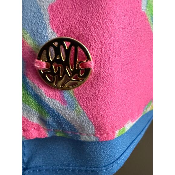 Lilly Pulitzer Reversible Tank Top Pink Floral & Blue – Medium (Est.) - Picture 4 of 9